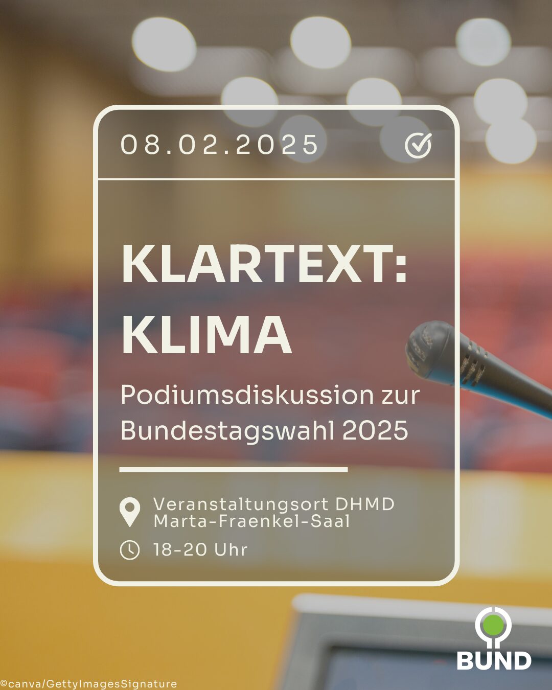 Klima Campus Act Now Events: Podiumsdiskussion