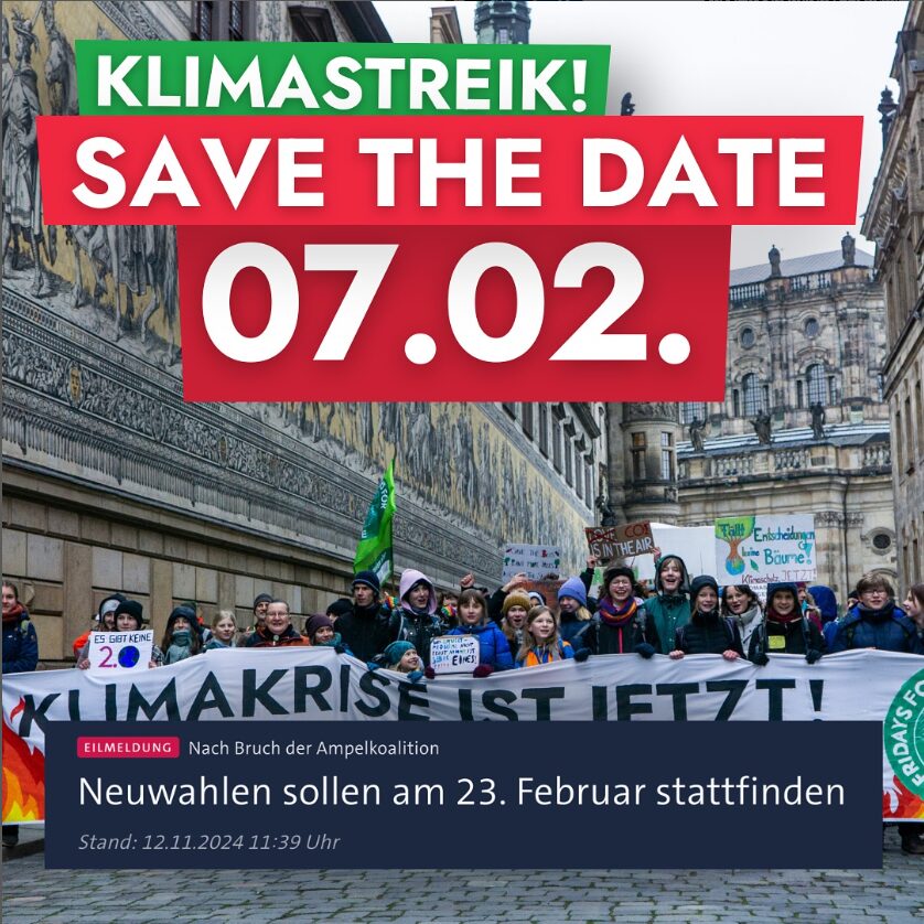 Klima Campus Act Now Events: Klimastreik Dresden